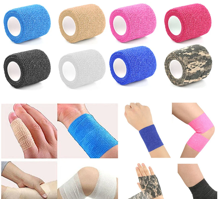 

Self Adhesive Elastic Bandage camping First Aid Kit emergency Bandage Sport Gauze Tape Survival Kit Wrap Tape camping equipment