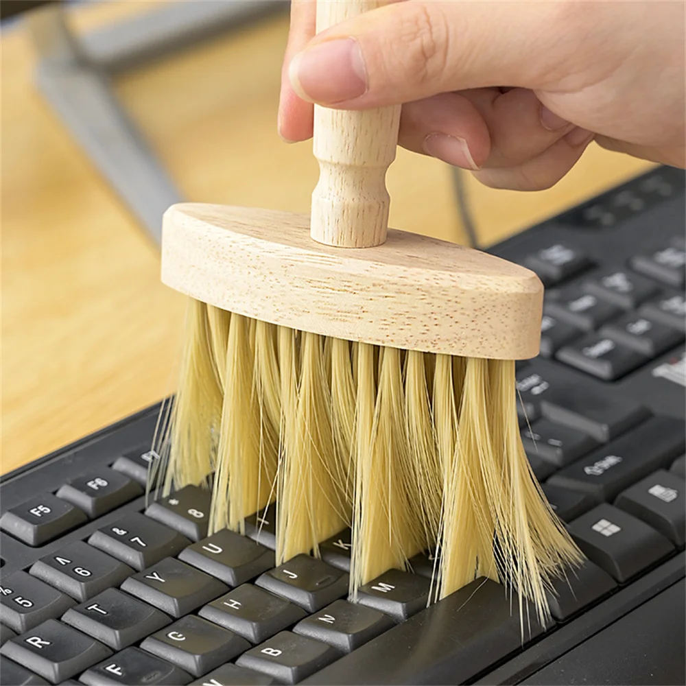 

Car Air Outlet Dust Removal Brush Wooden Handle Soft Bristle Cleaning Brush Gap Cleaning Keyboard Gap Dust Cleaning Brush