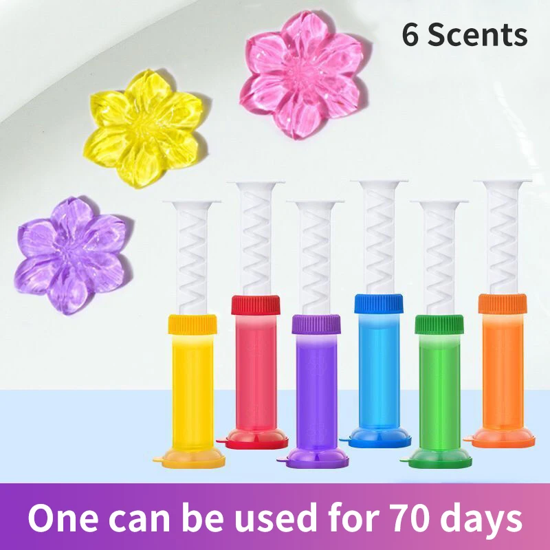 

Toilet Cleaner Gel Deodorant Air Freshener Aromatic Flower Needle Detergent Flower Toilet Bathroom Fragrance Deodorant Cleaning