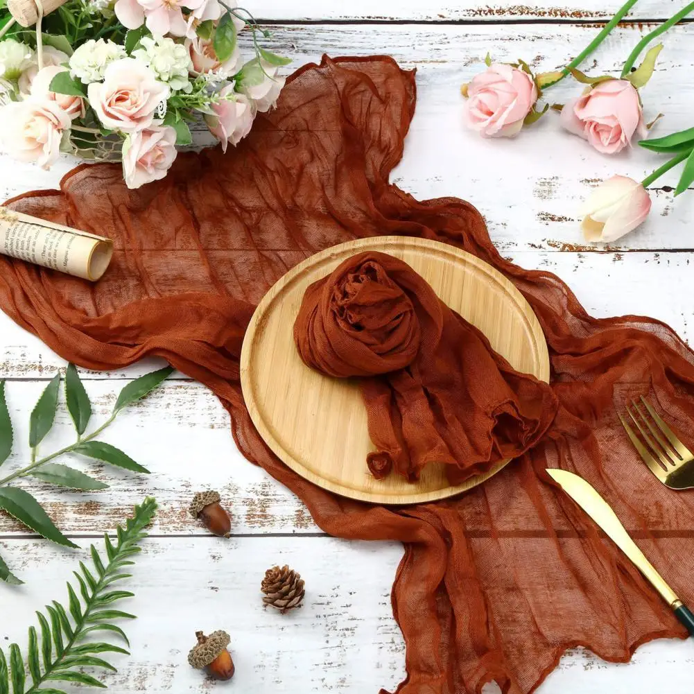 

Table Napkin Touch Edge Locking Design Table Cloth Bohemian Style Wedding Party Rustic Linen Dinner Napkin