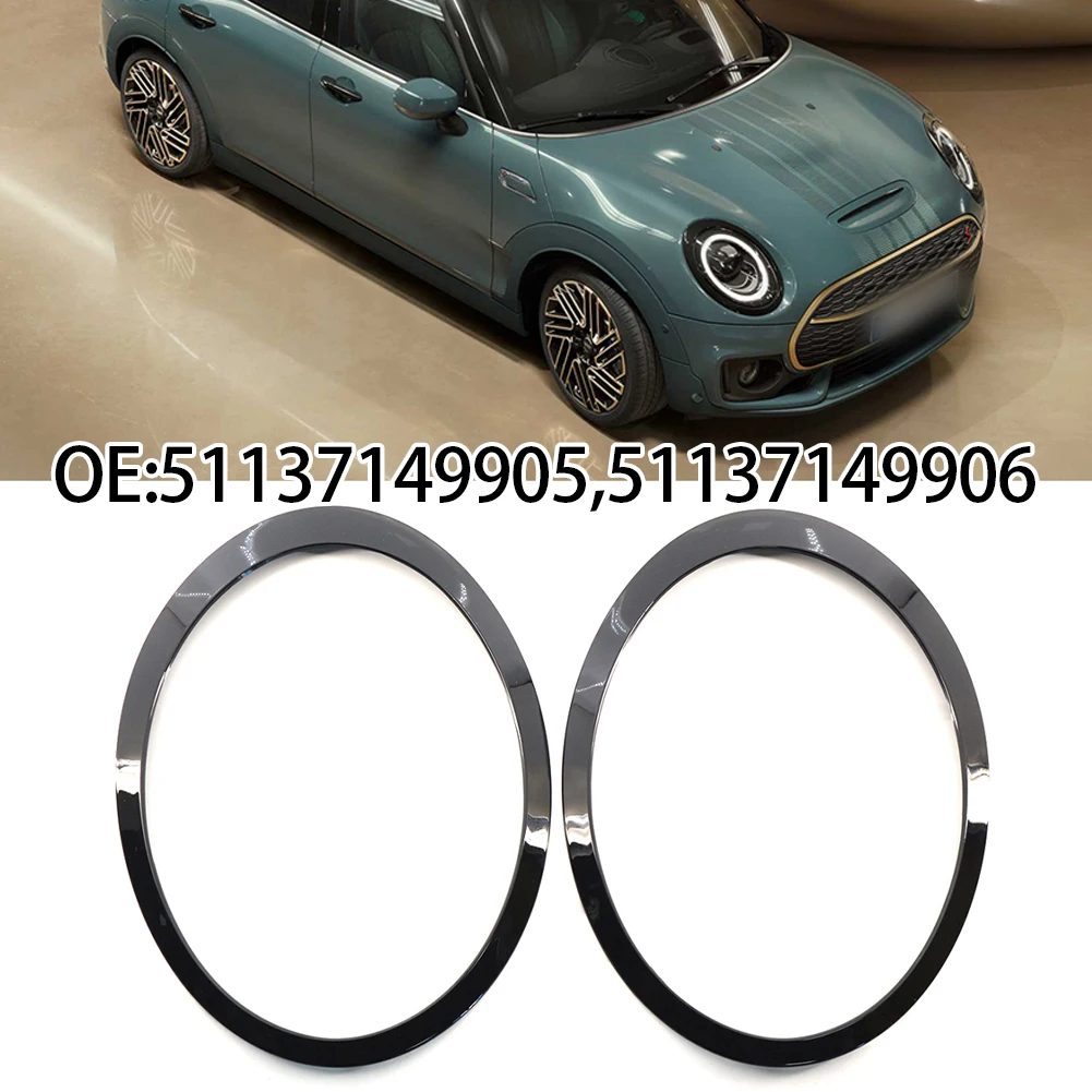 

2 шт. для R58 для MINI-Cooper Coupe 2011-2015 ABS яркие черные рамы фар подходят для замены поврежденных 36x28x2 см