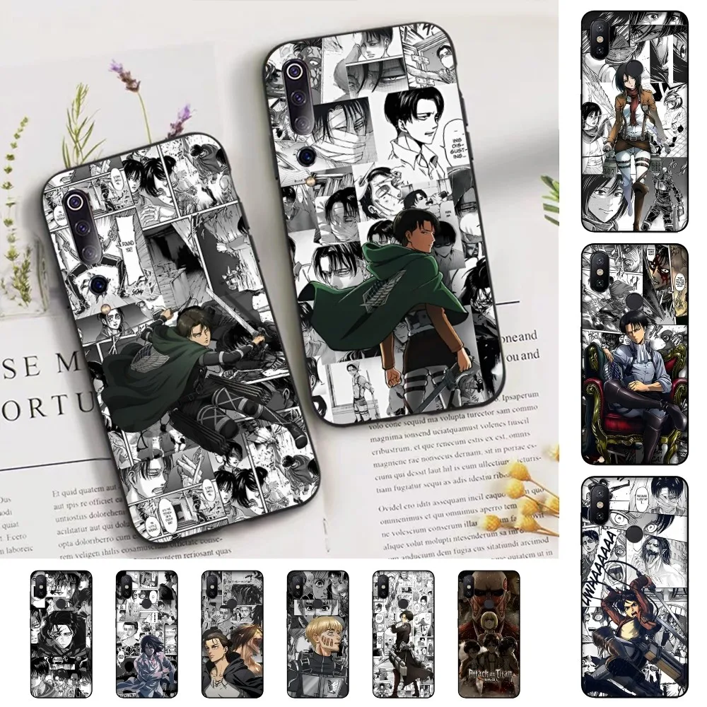 

Anime A-Attack-On T-Titan Levi Ackerman Phone Case For Xiaomi Mi 5X 8 9 10 11 12 lite pro 10T PocoX3pro PocoM3 Note 10 pro lite