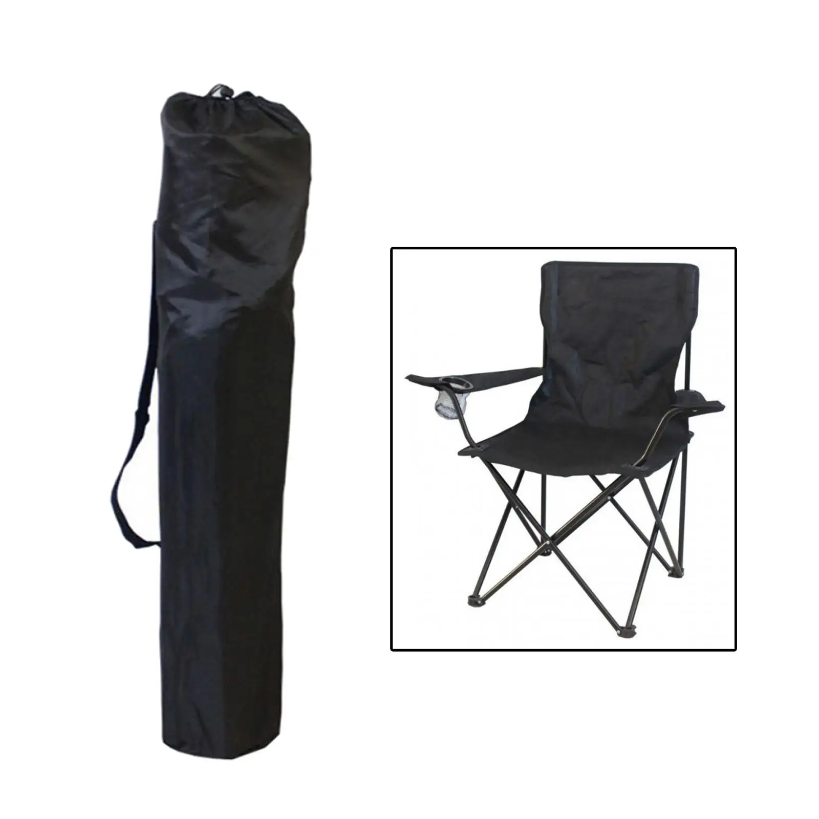 

2xPatio Chair Organizer Handbag Folding Chair Carrying Bag for Home BBQ Travel 82x22cm