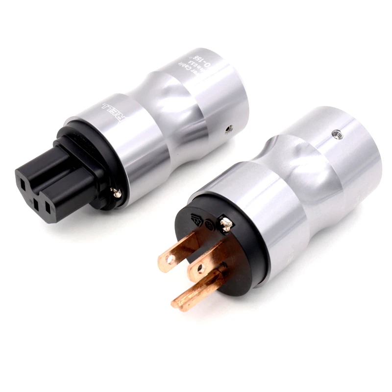 

Hifi Aluminum Alloy Copper Audio Power US / EU Version Plugs IEC Connector
