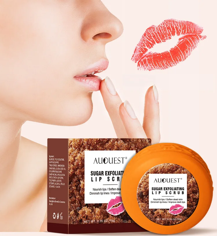 

Sugar Exfoliating Lips Scrub Nourish Lips Soften Dead Skin Diminish Lip Lines Improve Dark Lips 10g