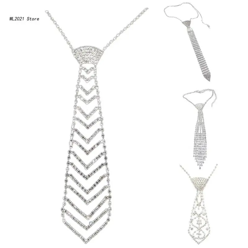 

Neck Tie Women Necktie Necklace Party Costumes Jewelry Accessories Gift for Women