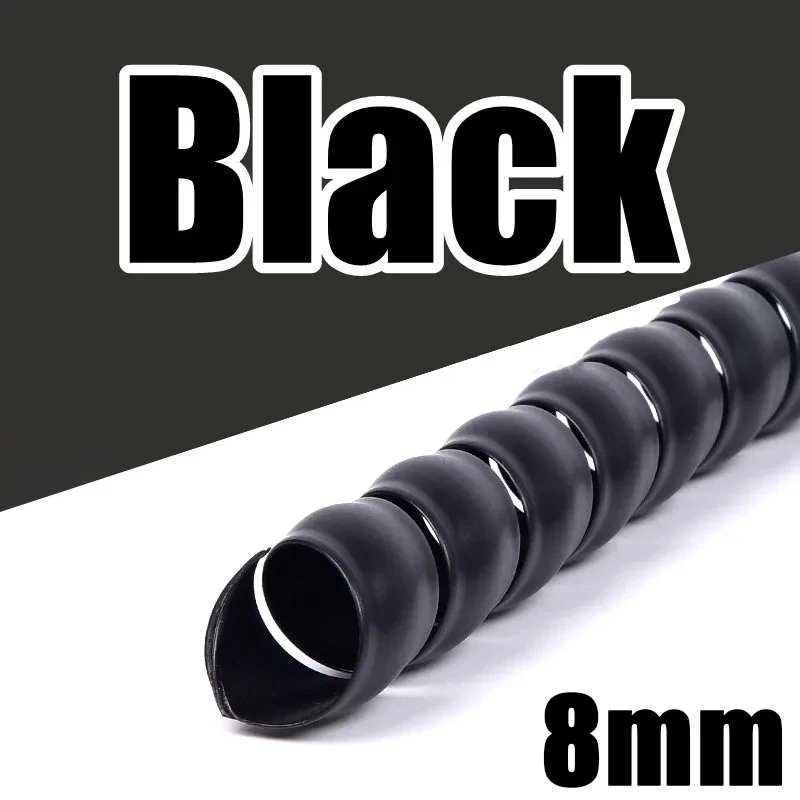 

Гибкая спиральная обертка для кабеля 2 метра 8 мм 10 мм 28 мм черная/белая