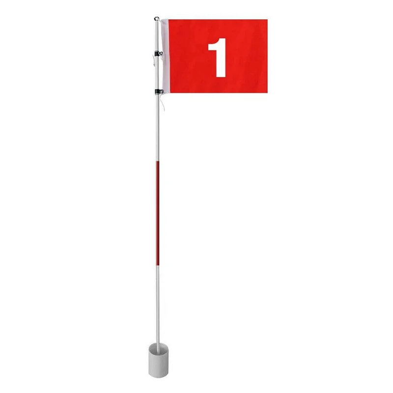 

Golf Flagstick 6Ft Golf Flag And Cup For Yard Pro Detachable Golf Hole Cup And Flag, Putting Green Flags Hole Cup Set