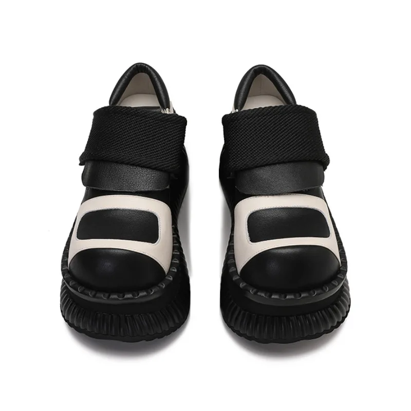 2023 New Height Increasing Leisure Platform Short and Small Stature Japanese Mary Jane Women Asian Culture Big Head Shoes