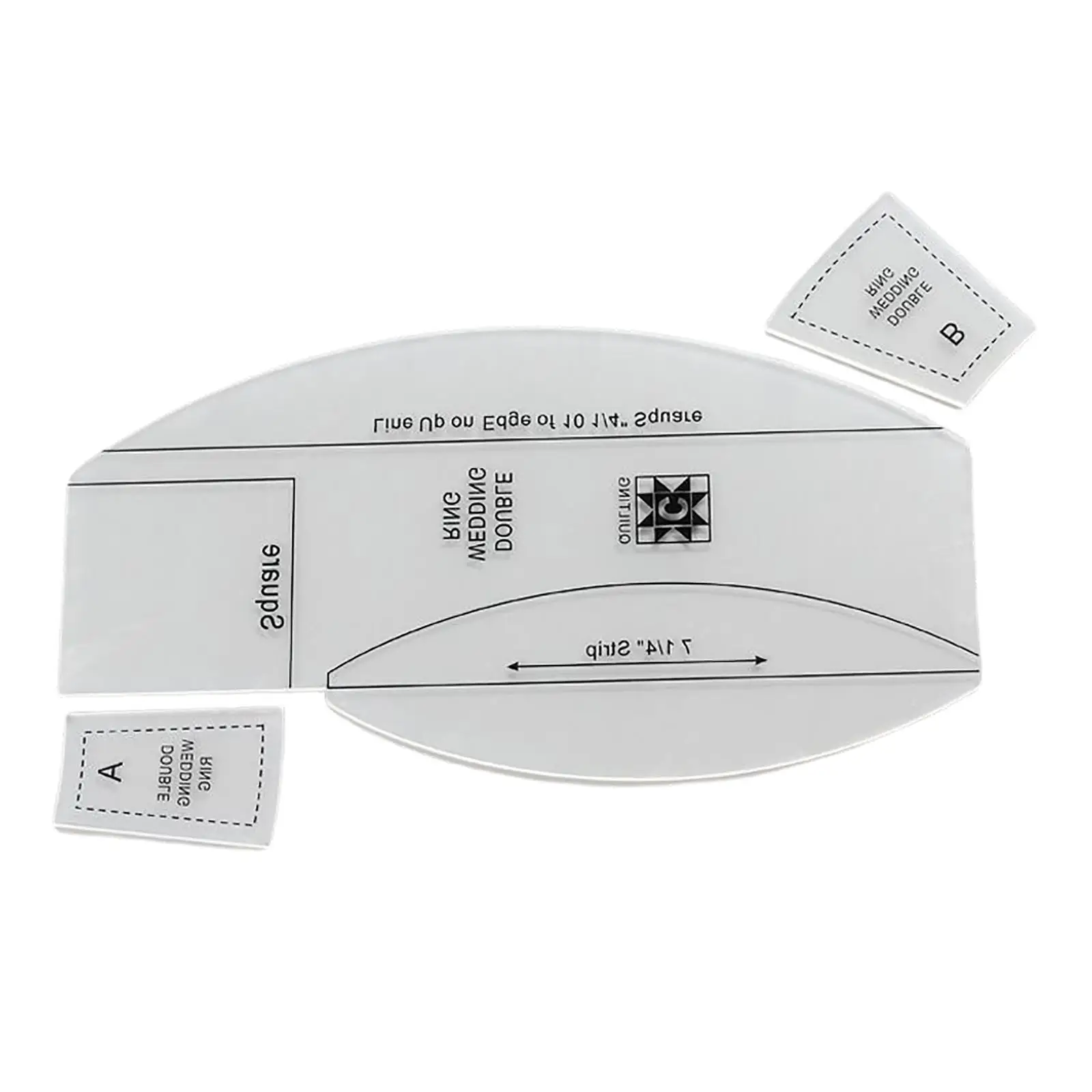 

3 Pieces Flat Model Dresden Free Moving Frames for Model Maker