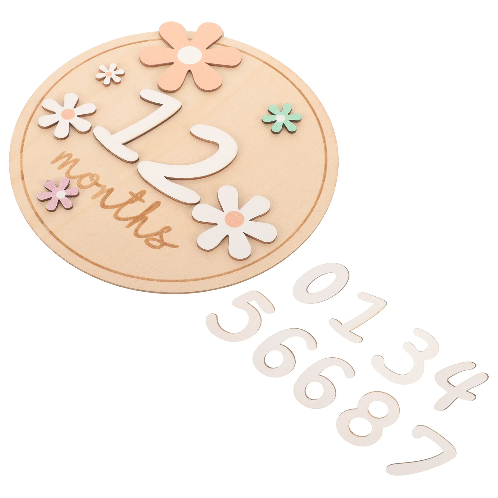 7 шт. детские вехи деревянные для младенцев ежемесячные карты новорожденных