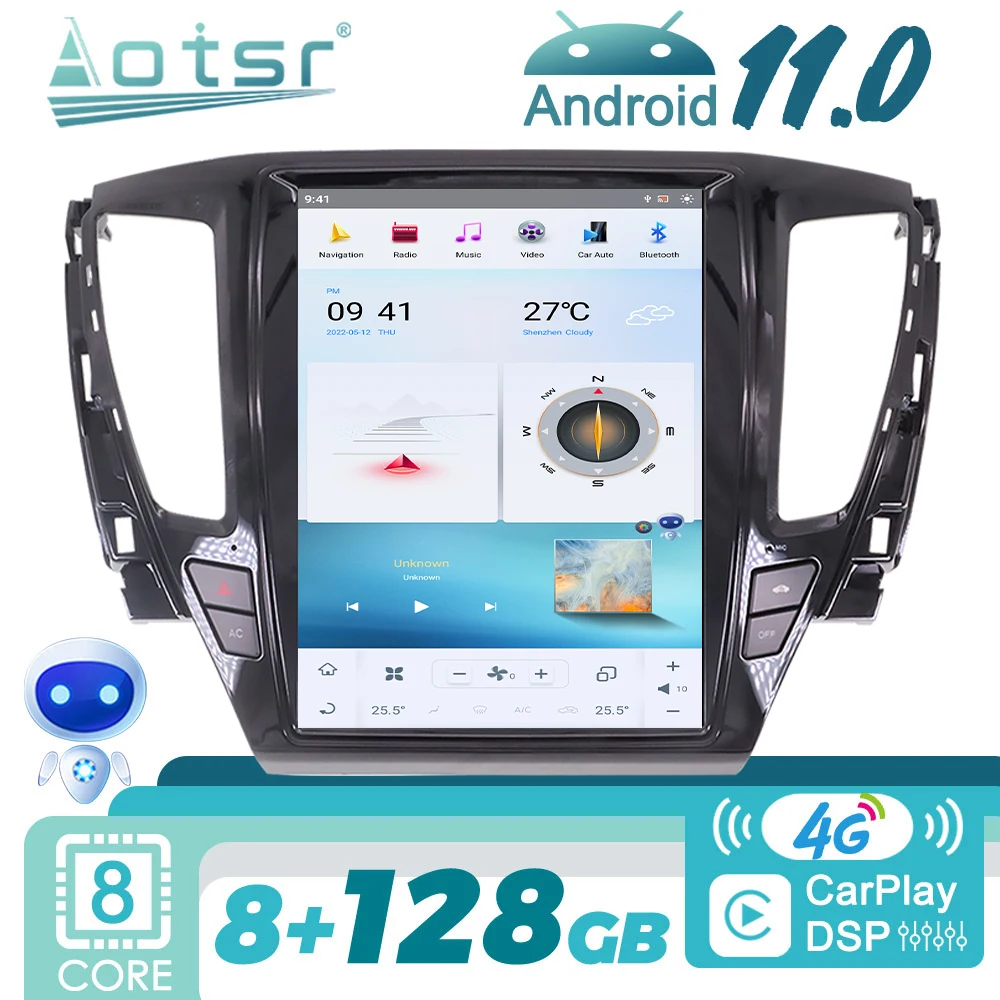 

Android для Mitsubishi Pajero Sport 2014-2018, автомобильное радио, стерео, Авторадио, мультимедийный плеер, GPS-навигация, экран головного устройства