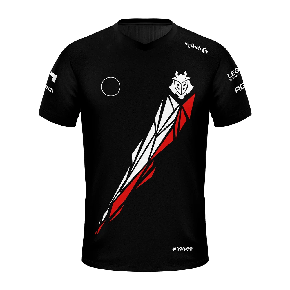 2022 New E-Sports T-shirt G2 Supporter Jersey LOL E-Sports Competition Team Short-Sleeve G2 Fans Summer Oversized T-Shirt