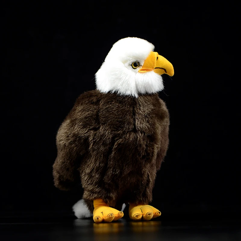 

Simulation Bald Eagle Bird Stuffed Plush Toy Dolls Cute Haliaeetus leucocephalus Animals Soft Child Kids Birthday Gift