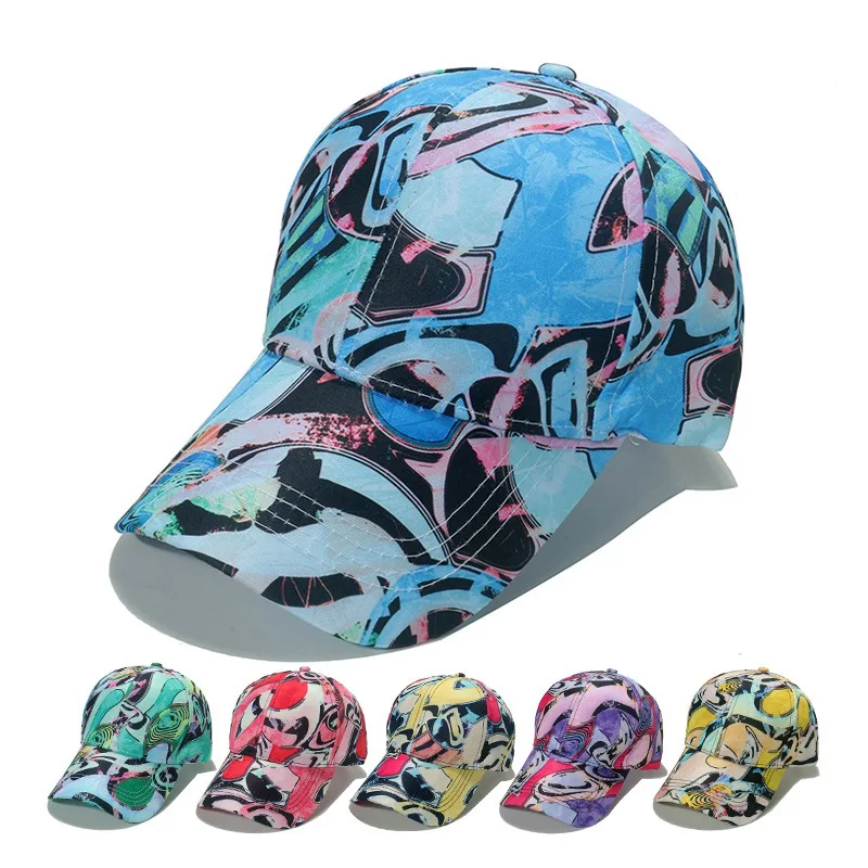 

Graffiti Hip Hop Adjustable Shade Outdoor Men Baseball Cap Spring Summer Sun Protection Women Snapback Dad Hat
