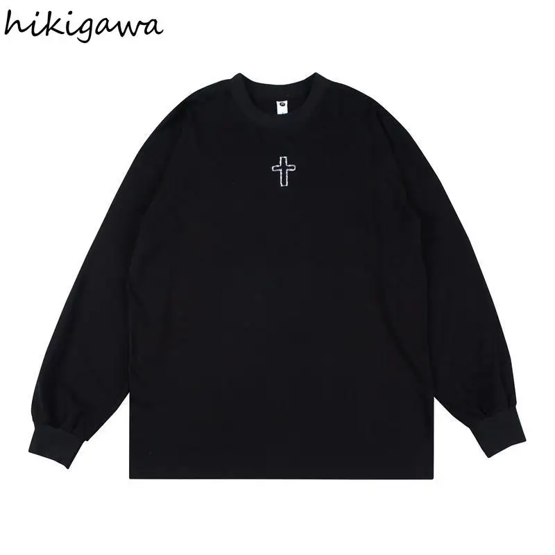 Модные свитшоты женская уличная одежда в стиле Харадзюку топы большого размера