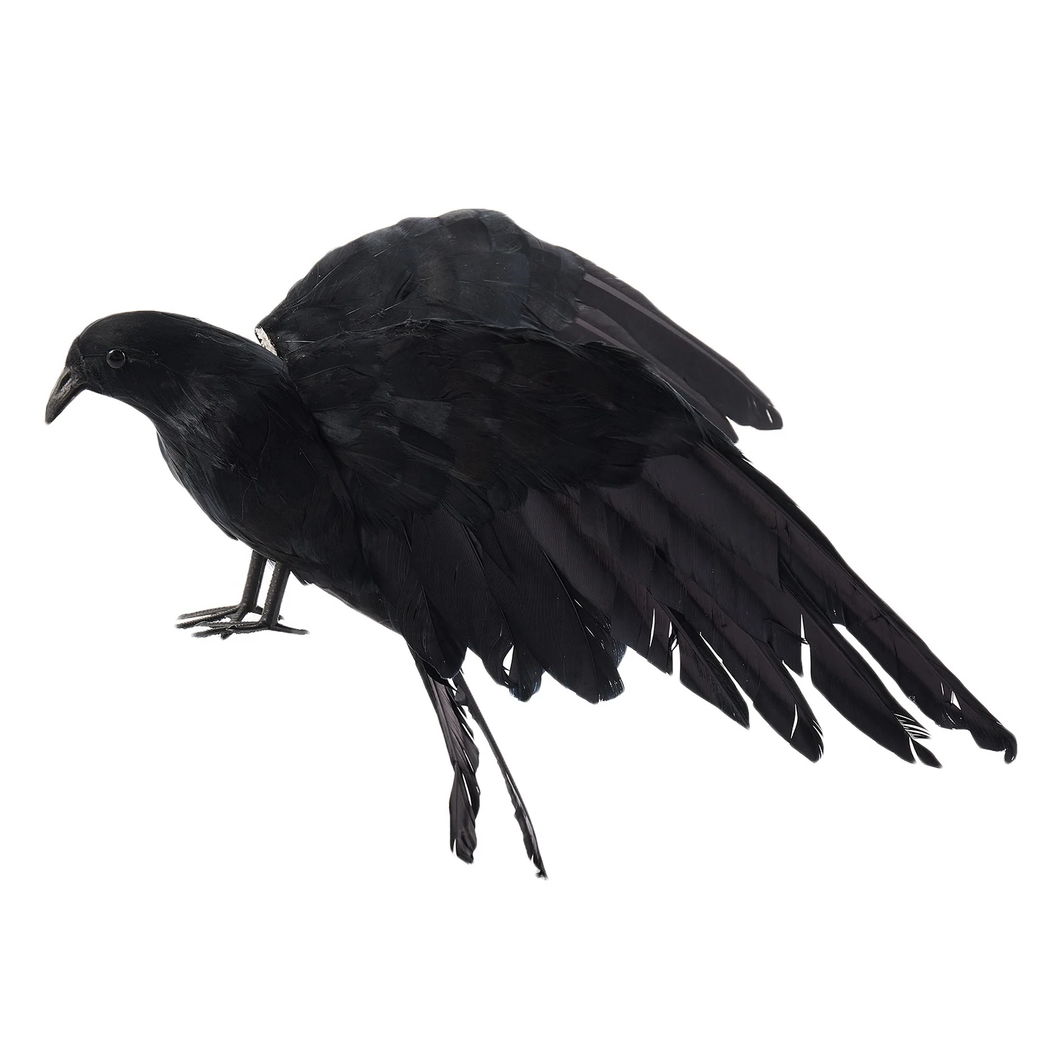 

prop feathers Crow bird 25x40cm spreading Black Crow toy,Performance prop
