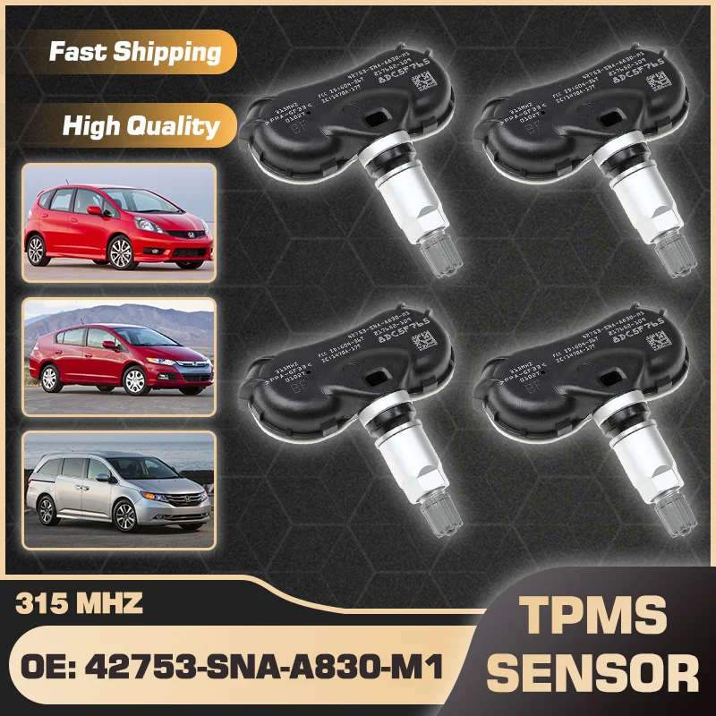 Датчик давления в шинах TPMS 1/4 шт. датчик для Honda подходит Civic 2010-2017 42753-SNA-A830-M1 42753-TR0-A81