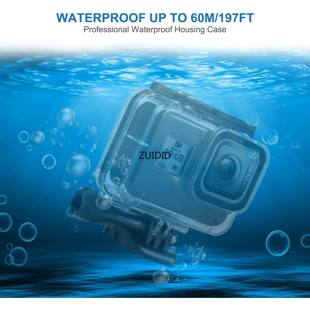 60M Waterproof Housing Case for GoPro Hero 8 camera Black Diving Protective Underwater Dive Cover for Go Pro 8 Accessories kit enlarge