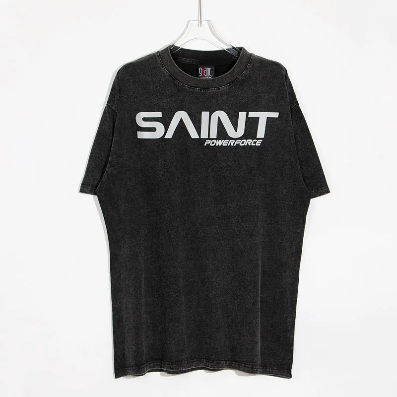 

New Saint Michael T Shirt Casual Cotton Graphic T Shirts High Quality T-shirt One Day Ship Out Saint Michael Men Clothing