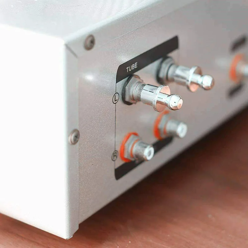 12pcs/Set Rhodium Plated Copper RCA Plug Caps Noise Stopper Professional RCA Cap Dust Protector Replacement Parts