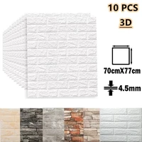 10pcs 3d self adhesive diy modern wallpaper bathroom waterproof wall stickers living room home luxury wall decor peel and stick