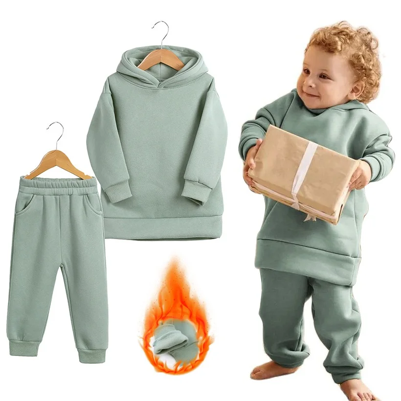 Комплект детской одежды из 2 предметов для мальчиков и девочек осенне-зимний