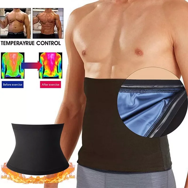 Abdomen Reducer Sauna Body Shaper Fitness Sweat Trimmer Belt Waist Trainer Belly Slimming Shapewear Waist Trainer Corset We