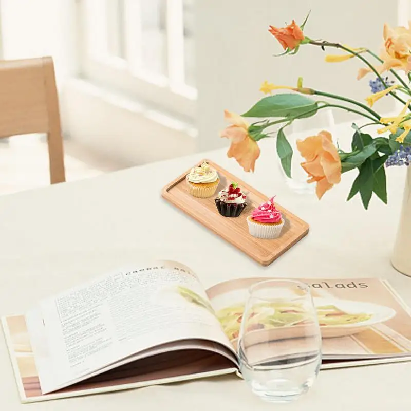 Бамбуковый деревянный поднос для ювелирных изделий овальный прямоугольный