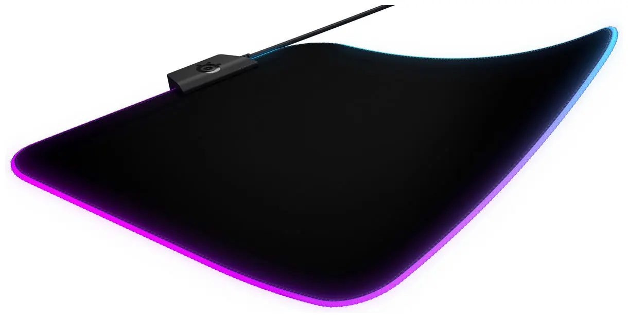 Игровой коврик для мыши SteelSeries QcK Prism Cloth Medium RGB подсветка черный | Компьютеры и офис