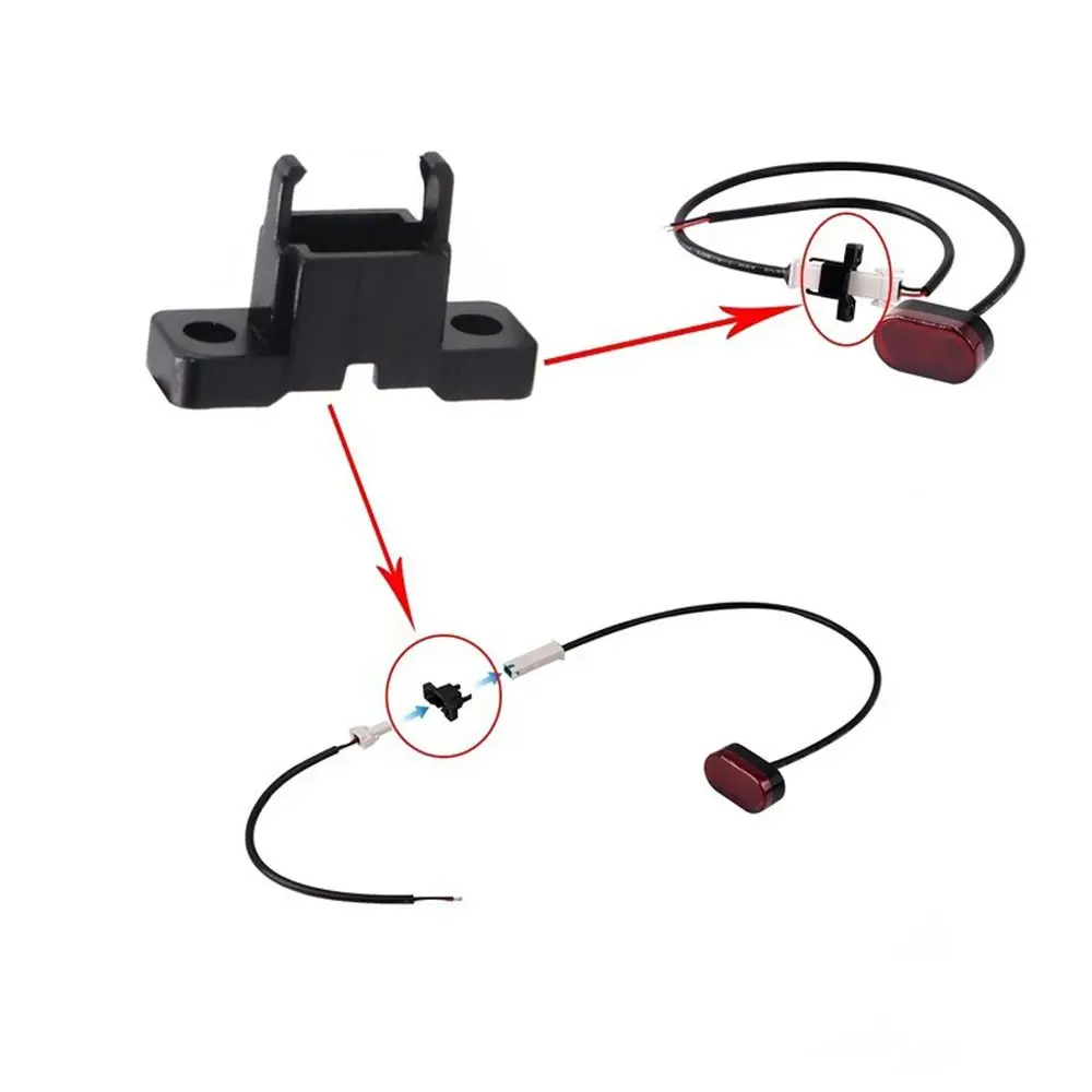 

Durable Accessories Electric Scooter Replace Part Tail Lamp Rear Fender Tail Lamp Fixing Clip Tail Light Cable