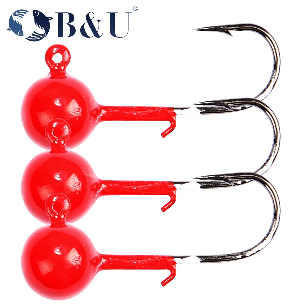 Фото B&U Крючок с джиг-головкой 2 г 3,5 г 5 г 7 г Рыболовный крючок Свинцовая головка Джиг-приманка Жесткая приманка Мягкий червячный джиг-крючок для рыбалки с мягкими червями №1