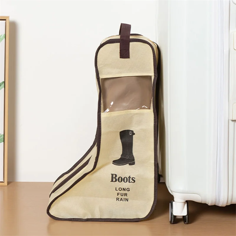

Portable Shoes Storage Bags Organizer Cover Long Riding Rain Boots Dustproof Travel Zipper Pouch Accessories Supplies Item