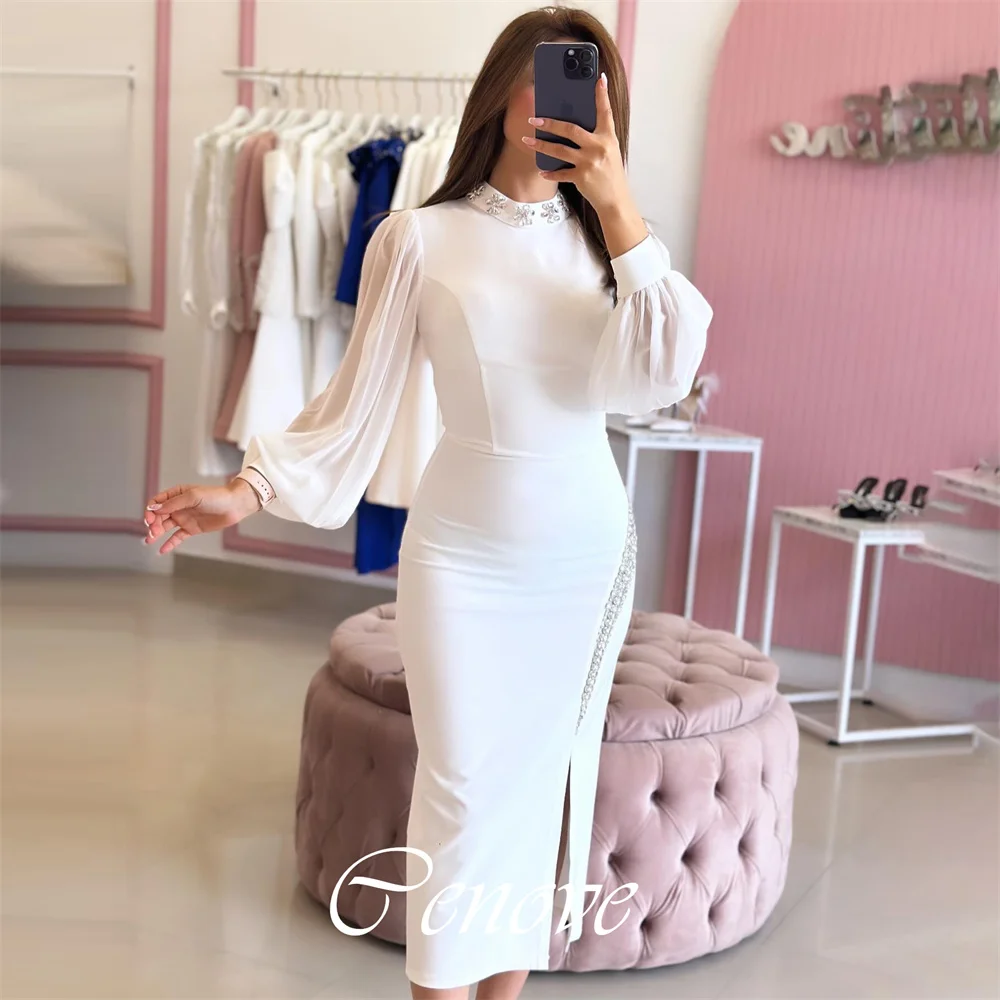 Cenove 2024 г. арабское дубайское платье для выпускного вечера с длинными рукавами и