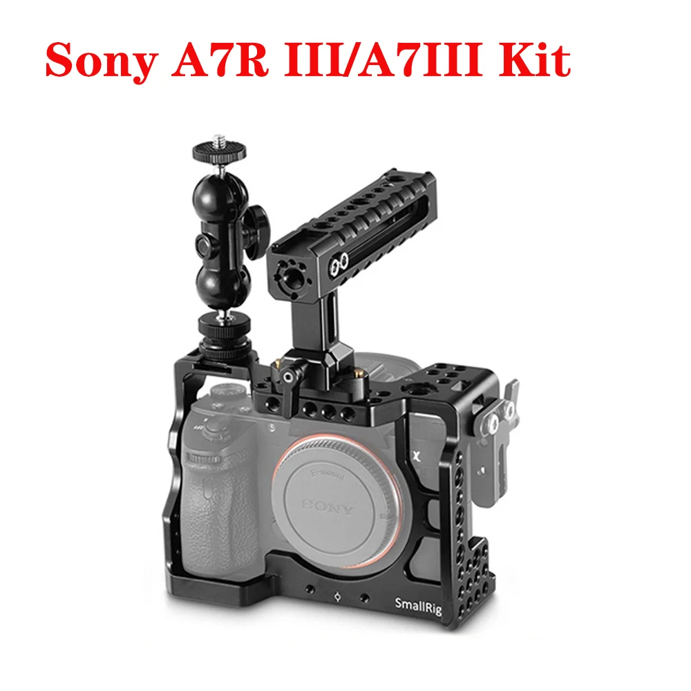 

Клетка SmallRig 2103 для камеры Sony A7R III/A7III, клетка с верхней ручкой и шаровой головкой 2103