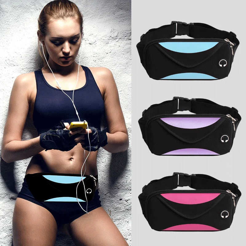 

Running Waist Bag Gym Bags Run Belt Bag For Men Women Sport Jogging Bag For Xiaomi Redmi Note 10 Pro K40 czarny rekin 4 PocoF3
