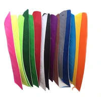 50pcs left wing archery fletches feathers multicolor full length real turkey feather arrow feather fletchings