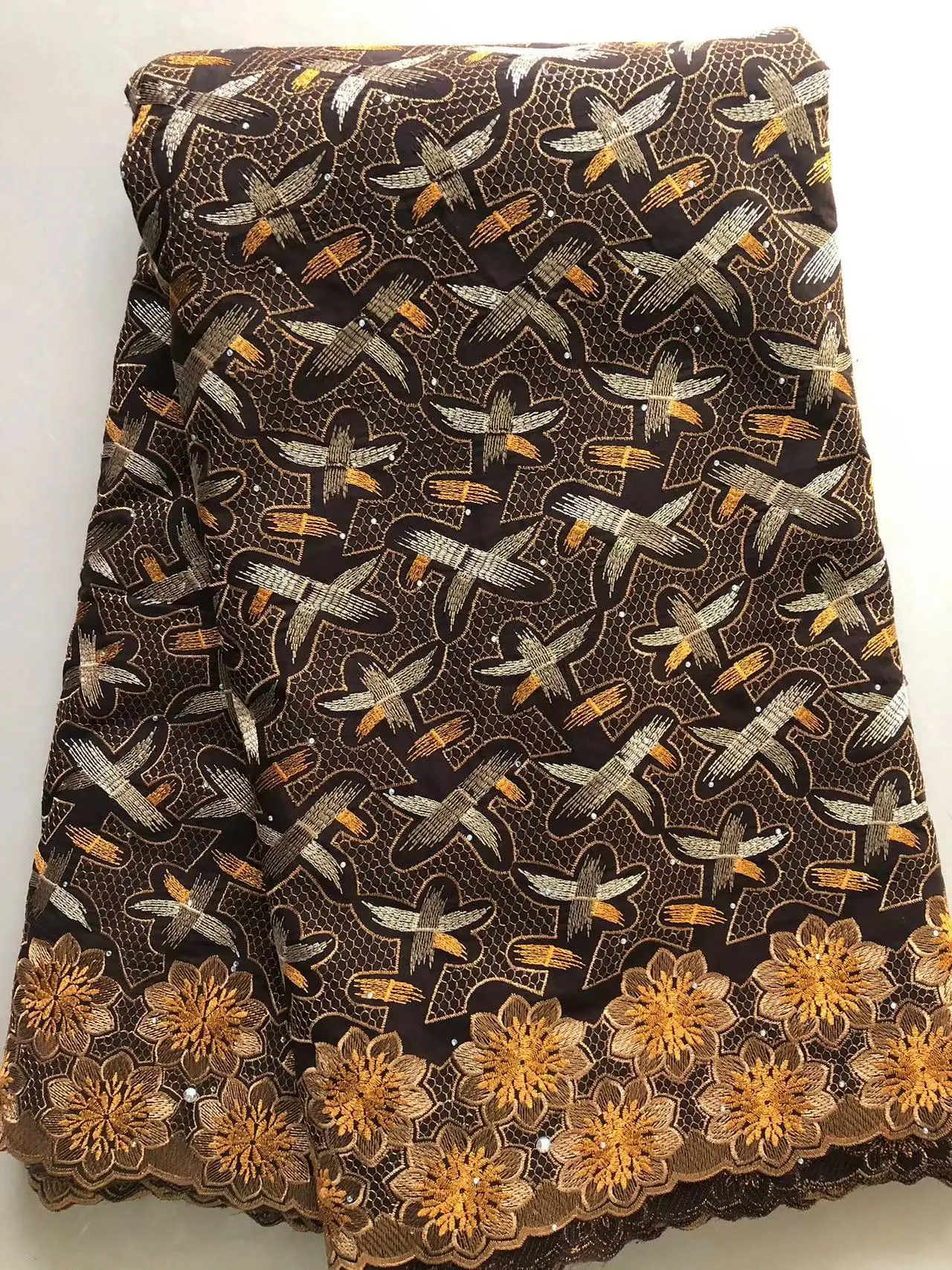 Швейцарская вуаль кружево швейцарская нигерийская вышитая хлопчатобумажная