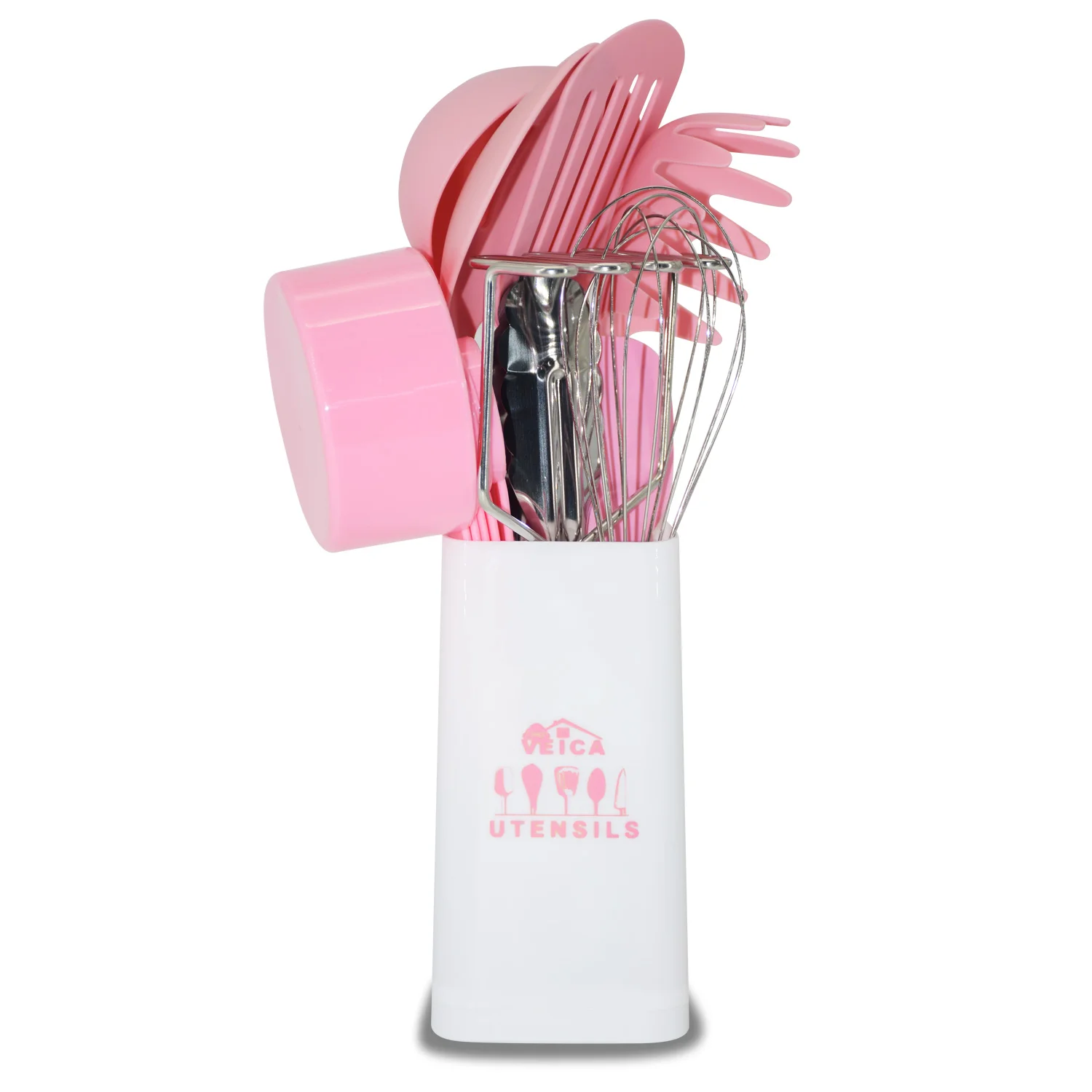19 Pcs Kitchen Utensils Set Cooking Food Grade Nylon Non Stick Turner Spatula Ladle Whisk Cook Bake With Holder |