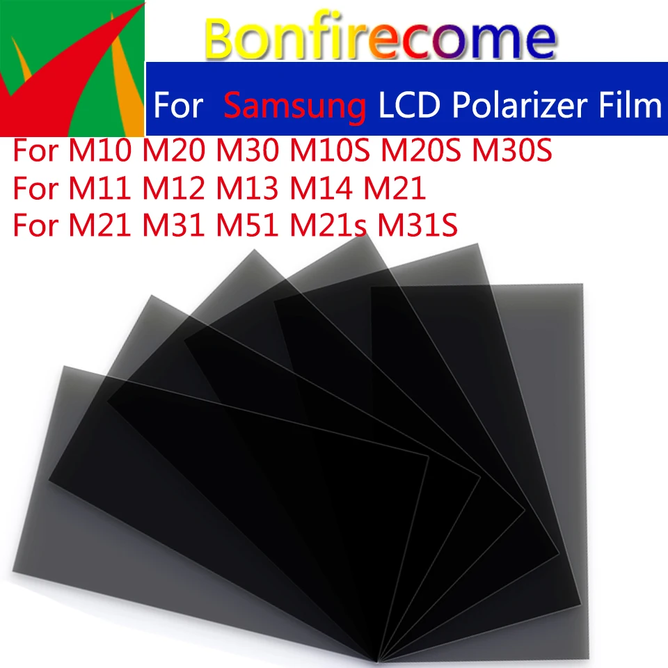 

100Pcs\Lot LCD Front Polarizer Film For Samsung Galaxy M10 M20 M30 M40 M10s M20s M30s M11 M12 M13 M14 M21 M21s M31 M31s M51