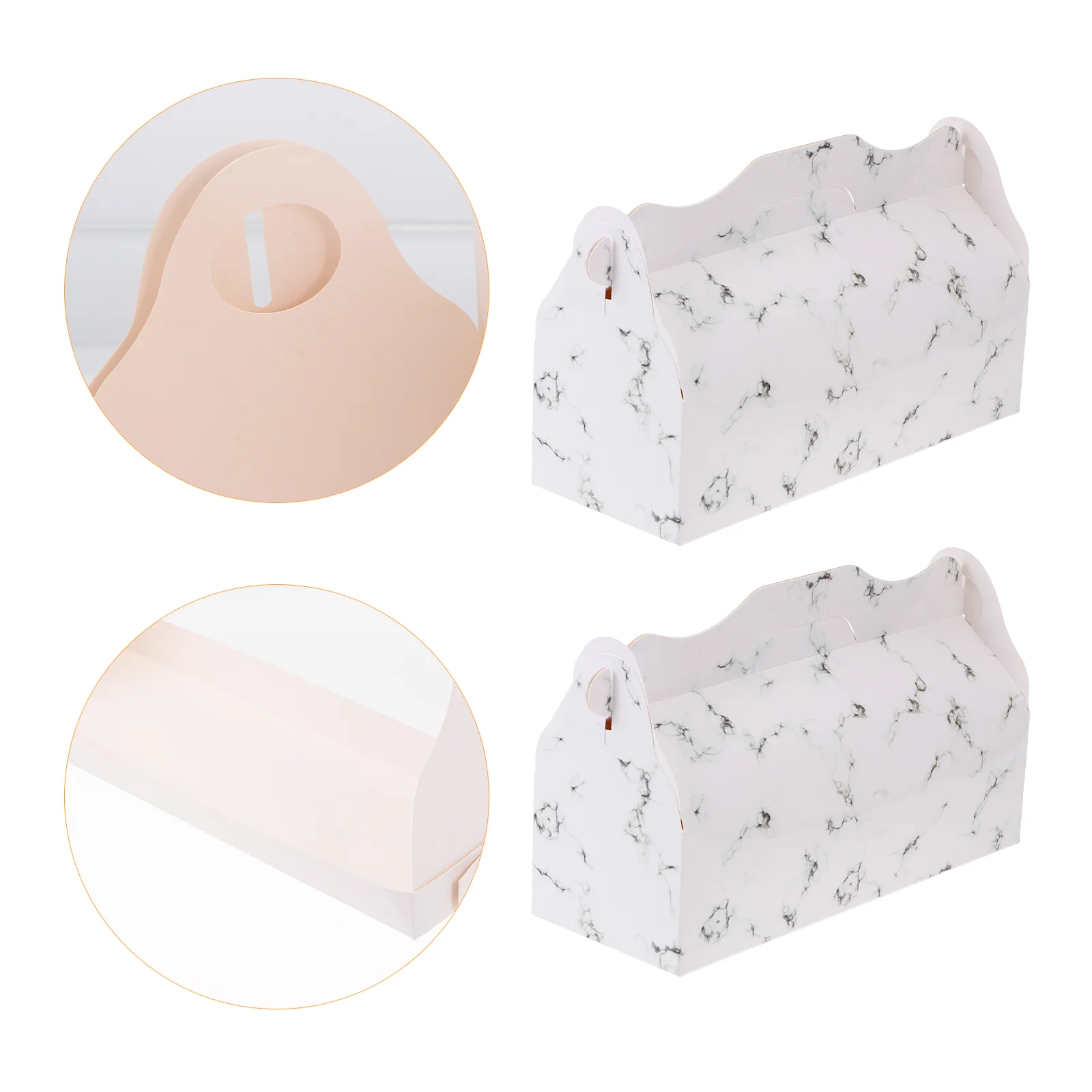 

Box Pastry Boxes Holder Paper Muffin Donut Packing Cake Container Dessert Windowmini Packaging Cupcakes Kraft Chocolate Sandwich