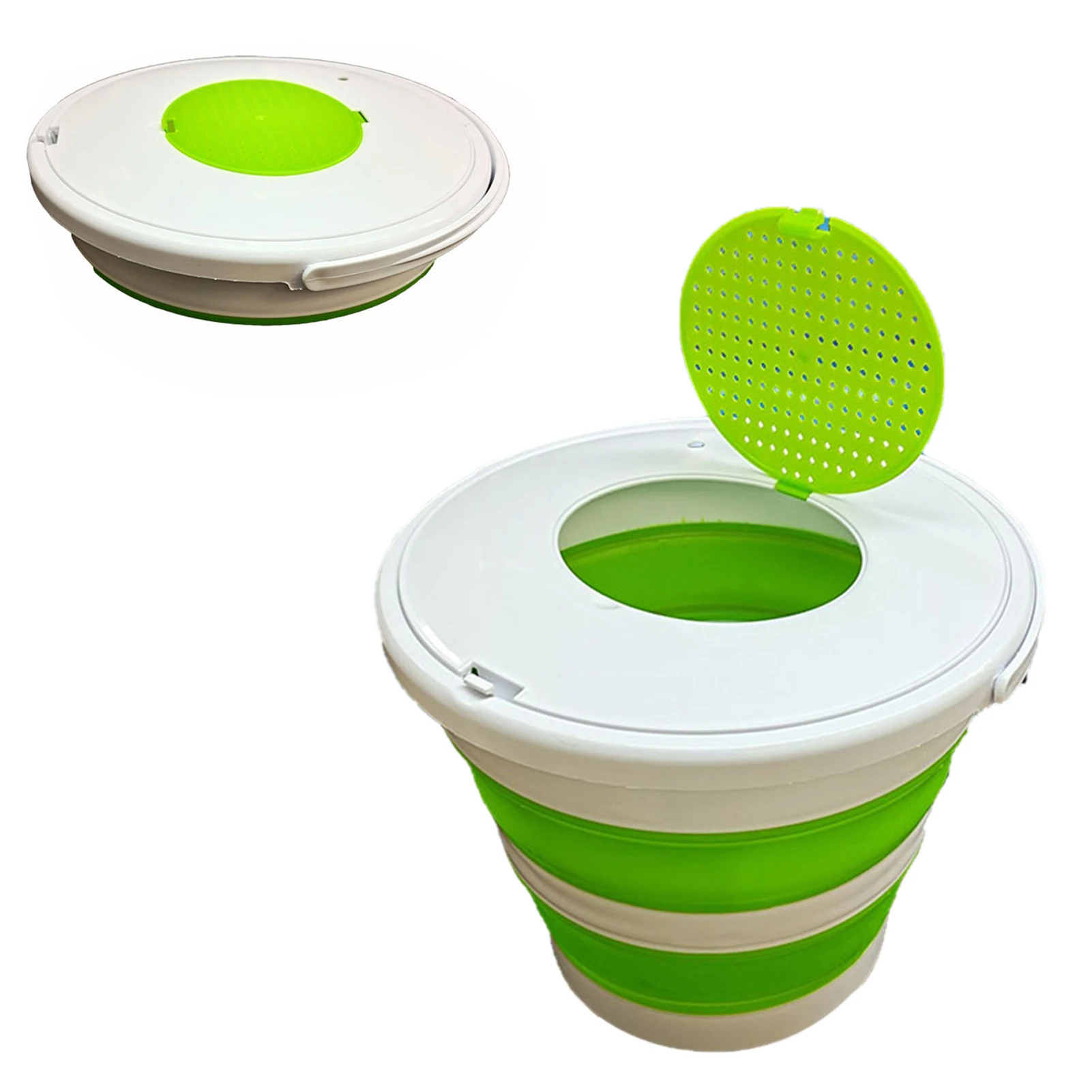

Round Collapsible Plastics Fishing Bucket Portable Foldable Water Tub With Handle Portable Plastics Water Pail With Carrying