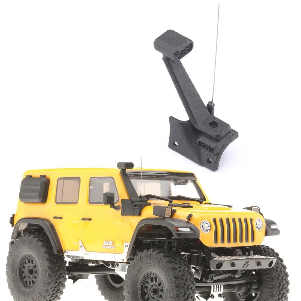 1/24 Wrangler Rc Model Car Scx24 Axial Wading Hose High Air Intake With Metal Antenna enlarge