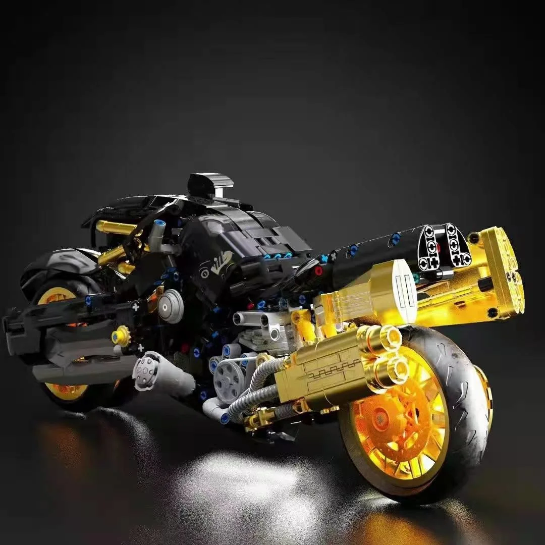 Высокотехнологичная серия финальная фантазия мотоцикл 10248 MOC быстрая игра модель
