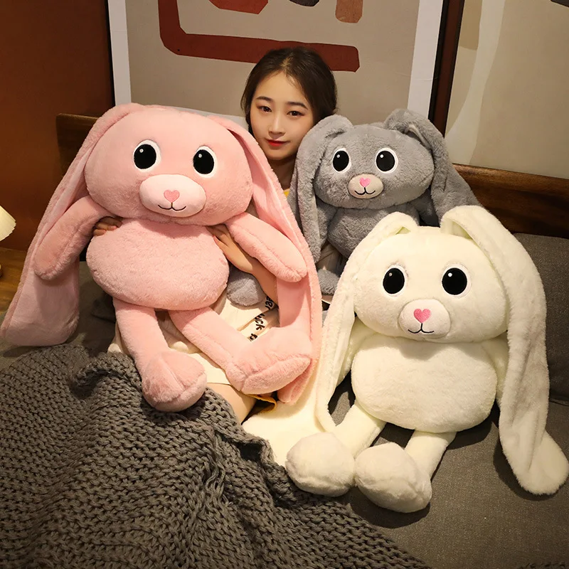 

Creative Rabbit Rabbit Plush Toy Jumping Rabbit PP Cotton Filling Fabric Doll Pillow Doll Children's Christmas Birthday Gift