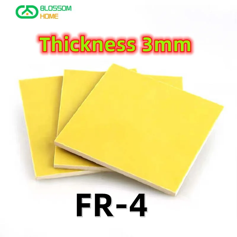 

Толщиной 3 мм, FR4, стекловолоконная плита, изготовленная на заказ, желтая эпоксидная плита, высокотемпературная электрическая изоляционная ...