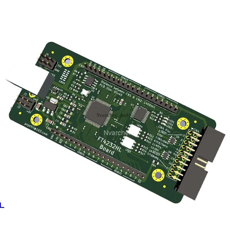 Nvarcher FT4232HL макетная плата FT4232 USB для последовательного порта JTAG SPI I2C OpenOCD |