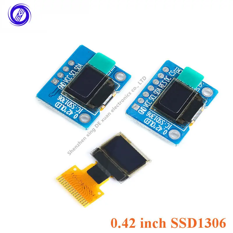 

0.42” 0.42 Inch White OLED Display LCD Module 72X40 Serial Screen White Color I2C IIC/SPI Interface SSD1306 72*40