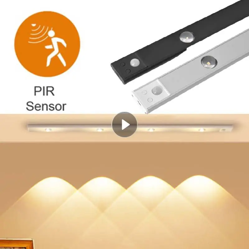 

20cm/30cm LED Cabinet Light USB Rechargeable Motion Sensor Led Light Kitchen Wardrobe Cabinet Wardrobe Indoor Lighting Supplies