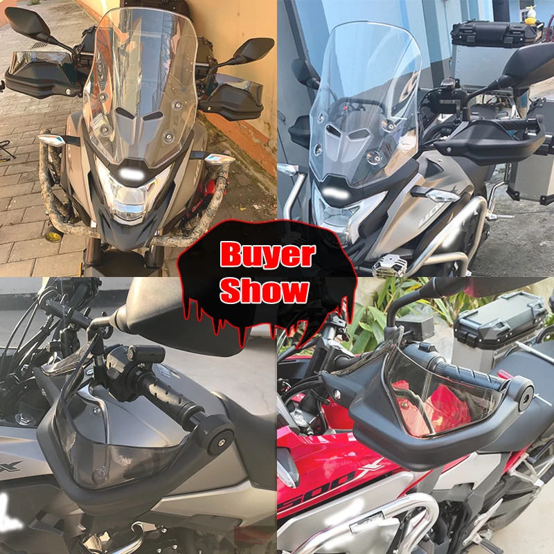 Фото Защита рук NC750X CB500X, карбоново-черная, ветровой щиток, защита рук для Honda CB 500X C B500 X NC750 X 2013-2023 2022 №3